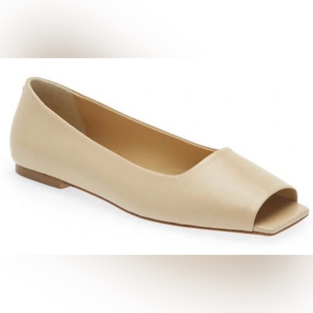 NWOB AEYDE JONI OPEN TOE FLATS